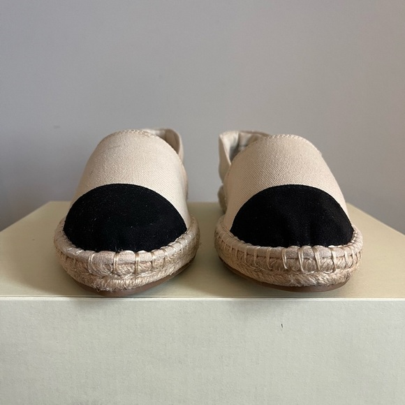 A New Day Women's Maggie Espadrille Flats Cream and Black size 8.5 Pre owned - Picture 2 of 8